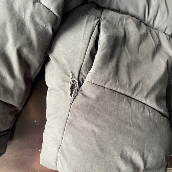 ASOS Black Puffer Jacket - Size L - Used - Picture 3 of 4